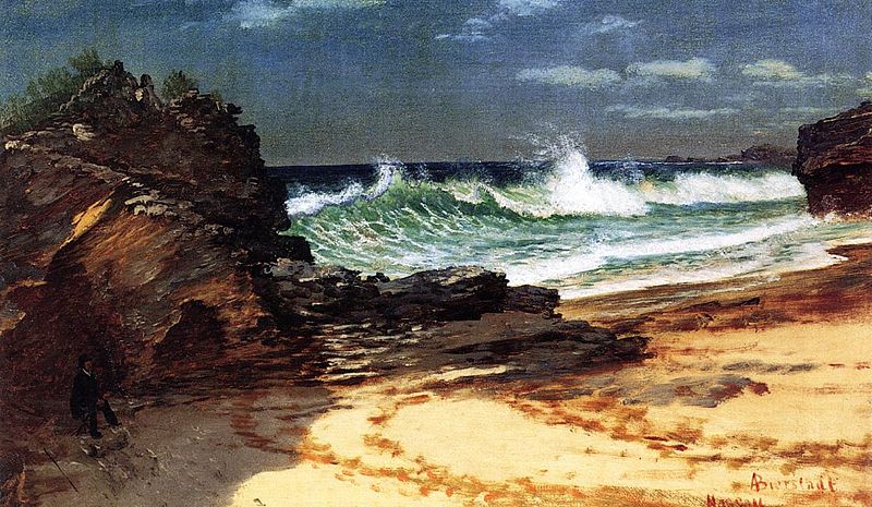 Albert Bierstadt Beach at Nassau